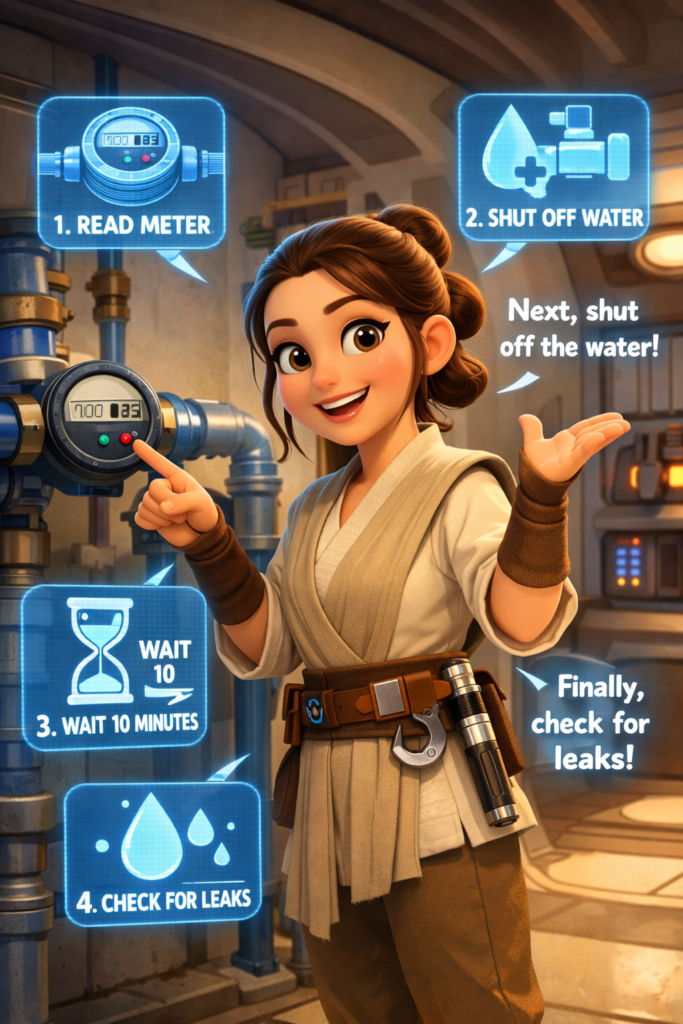 Prueba sencilla para detectar fugas en casa