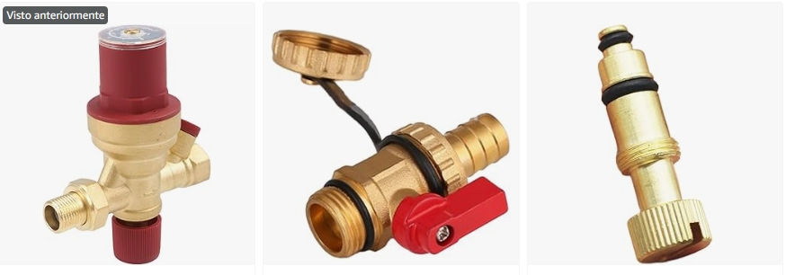 Válvula automática de llenado de agua, DN15 1/2 pulgadas, regulador de presión reductor ajustable, prevención de reflujo de filtro integrado, cobre para sistema de calefacción del hogar
